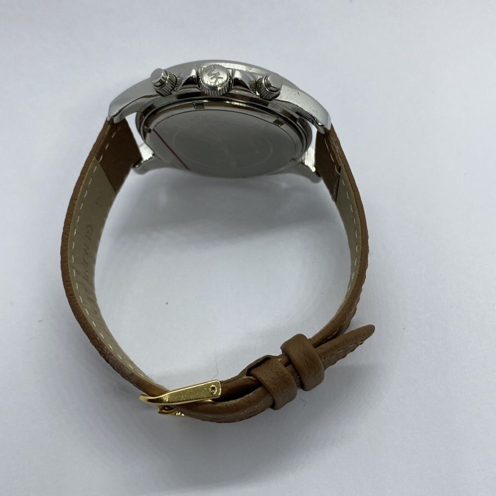 Michael Kors Pressley MK5834 Womens Brown Leather Analog Dial Quartz Watch EY301 - Picture 11 of 12